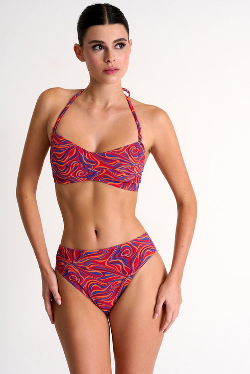 Stylish Bandeau Bikini Top - 42440-26-955 04 / 955 Zoé / 52% POLYESTER,41% POLYAMIDE, 7% LY